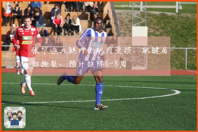 张宁左大腿内侧肌肉受损，肌腱局部撕裂，预计缺阵6-8周